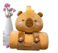 Dfstvup Daycare Nap Mat - Portable Cute Soft Capybara Kids Blanket,Multi-Purpose Comfortable Bed Throws, Travel Pillows For Offices, School, Travel