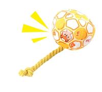 Dfstvup Dog Soccer Ball, Dog Toy Ball Soft Elastic Dog Ball, Dog Balls For Large Dogs, Colorful Cotton Rope Giggle Ball For