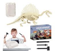Dfstvup Fossil Dig Kit, Dinosaur Skeleton Dig Kit for Boys and Girls, STEM Paleontology Science Toy Hands-On Learning Fun for Kids 4-6 Years Old, Easter Party Classroom Activities
