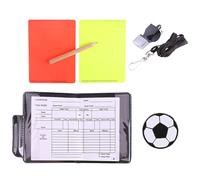 Dfstvup Soccer Red Yellow Card Set - Metal Whistle Referee Cards Set,Multifunctional Tools Portable Props for Football Matches Training Adults Coaching Party Men Teaching Sports Game