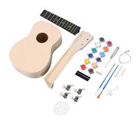 Dfstvup Ukulele Kit For Adults - Wooden Ukulele Kit Build Your Own - 21/23inch Hawaiian Instrument With Basswood Fingerboard, Manual Handwork Kit