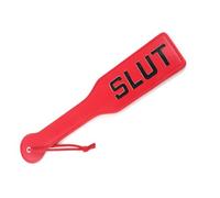 DFsucces Spanking Paddle,Adult BDSM Whip,Slut-Red