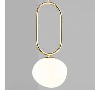 DFTP by Nordlux Shapes 22 pendant light, white/brass, Ø 22 cm
