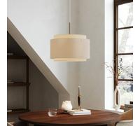 DFTP by Nordlux Takai hanging light, double-layer fabric lampshade