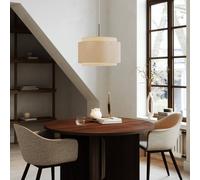 DFTP by Nordlux Takai hanging light with a double-layered fabric shade