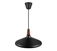 DFTP Nordlux Nori 39 Indoor Pendant/Ceiling Light Black Metal, E27 40W with Adjustable Cable-Bedroom, Living Room, Kitchen, Office, Bedside or Study. IP20, Class 2 (Double Insulated)