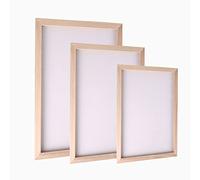 Dfuqanb 3-Piece Paper Making Frame, Wooden Mould for Antique Paper Making, DIY Hand Painting, 3 Sizes: 15x18cm, 20x20cm, 20x30cm