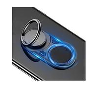 DFV mobile - Holder Ring to Eliminate Anxiety Explodes the Plastic Bubbles with your Push Button and Rotates the Wheel for ZTE Nubia Red Magic 5G Lite (2020) - Black