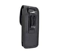 DFV mobile - Nylon Belt Holster with Metal Clip and Card Holder for Oppo A6 Max (2025) - Black