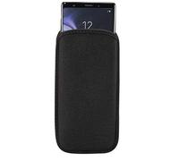 DFV mobile - Soft Pouch Case Neoprene Waterproof and Shockproof Sock Cover, Slim Carry Bag for Nokia 225 4G (2020) - Black