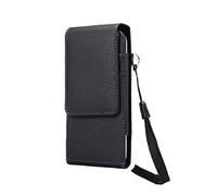 DFV mobile - Synthetic Leather Belt Pouch Case with Card Holder and 360 Swivel Clip for Huawei Pura 80 (2025) - Black