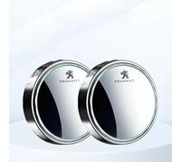 DFVBNH Car Blind Spot Mirrors for Peugeot 208 2019-2023, Convex Wide Side 360°Rotatable Rear View Mirror Wing Mirrors Circular HD Glass Waterproof Accessories,Silver