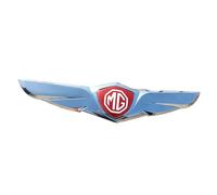 DFVBNH Car Logo Badge Emblem for MG GT 2014-2019, Sticker Car Emblem Logo Frame Trim Car Rear Emblem Front Grille Badge Adhesive Exterior Interior Decoration Accessories,Silver-C