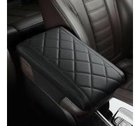 DFVOOP Car Armrest Box Pad, for Jaguar F-PACE F-TYPE Coupe I-PACE XE XF Center Console Armrest Cover Mat,Waterproof Leather Armrest Covers Armrest Box Pad,D