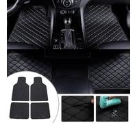 DFVOOP Car Mats, for Dacia Sandero Stepway 3 Extreme 2020-2023 2024 Leather Car Floor Mats,All Weather Waterproof Non-Slip Carpet, Floor Matts Car Accessories,A