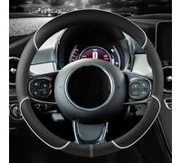 DFVOOP Car Steering Wheel Cover, for Ford Tourneo Custom I L1/Tourneo Custom I L1 Microfibre Leather Steering Wheel Cover,Breathable Anti-slip Comfort Durability Interior Accessories,A-D