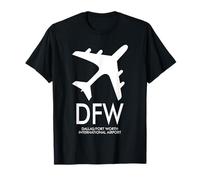 DFW DALLAS FORT WORTH AIRPORT CODE BAGGAGE TAG TEXAS USA T-Shirt
