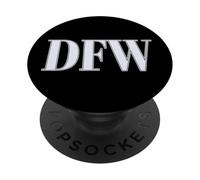 DFW Dallas Fort Worth Texas Airport Code Minimalist PopSockets Adhesive PopGrip