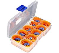 DFWY G20210801 10pcs Elastic Natural Latex Flat Rubber Band with Box for Hunting Slingshot Catapults (Item_shape : 0.5mm in thickness)