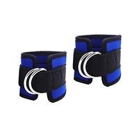 DFWZMQTG 1 Pair Resistance Bands 2 D- Ankle Straps for Cable Machines Adjustable Neoprene Premium Cuffs Home Gym Fitness