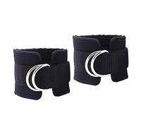 DFWZMQTG 1 Pair Resistance Bands 2 D- Ankle Straps for Cable Machines Adjustable Neoprene Premium Cuffs Home Gym Fitness
