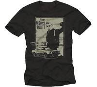 DFXBHW Cool Steve McQueen t-Shirt for Men Bullitt Black