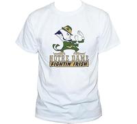 DFXBHW Funny Fighting Irish American College Unisex Graphic T-Shirt, White, S-2XL (UK, Alpha, XL, Regular, Regular, White)