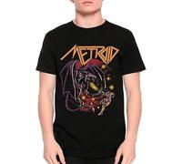 DFXBHW Metroid Samus Battle Unisex Black T-Shirt, Size M (UK, Alpha, 3XL, Regular, Regular, Black)