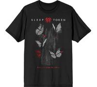 DFXBHW Sleep Token Butterflies Band Logo T Shirt Black
