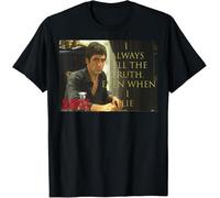 DFXBHW Tony Montana I Always Tell The Truth T-Shirt Black