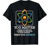 DFXBHW You Matter Unless Scientist Physics Chemistry Funny Quotes T-Shirt, Short Sleeve (UK, Alpha, 3XL, Regular, Regular, Black)