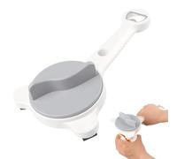 Dfydghb Adjustable Jar Opener (2.5-9cm), Multifunctional Bottle and Can Opener for Seniors, Stainless Steel Lid Gripper for Weak Hands, Kitchen Gadgets for Arthritis, Easy Screw Lid Remover, Gray