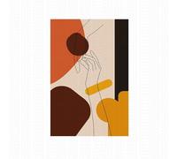 DFZEWKI 1 Line Art Poster, Abstract Style Wall Decor, Frameless Canvas Print, Home Decor, Room Decor,galler(40x80cm(16x31in)/No frame)