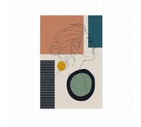 DFZEWKI 1 Line Art Poster, Abstract Style Wall Decor, Frameless Canvas Print, Home Decor, Room Decor,galler(40x80cm(16x31in)/No frame)
