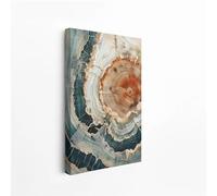 DFZEWKI Nordic Tree Ring Canvas Painting, Scandinavian Abstract Wall Art Canvas Prints Wood Rings Wall Art Pictures Artwork(40x50cm(16x20in)/No frame)