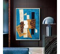 DFZEWKI Picasso Famous Abstract Painting Geometric Figures Posters Prints Canvas Paintings Wall Art Pictures for Living Room Home Decor(30x40cm(12x16in)/No frame)