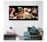 DFZEWKI Picasso Guernica Famous Artwork Paintings Canvas Wall Art Posters and Prints Pictures for Living Room Decorative 40x80cm(16x31in Frameless