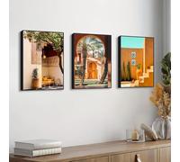 DFZEWKI The Best Hotels and Resorts Canvas Printing Wall Art Posters for Home Decor(50x70cm(20x28in) x3/No frame)