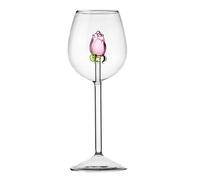 DFZHiuat Rose Champagne Glass with Inside Wine Glasses,Wedding Flutes Glasses Coupe Drinkware Shot Creatived Delicate Cup for Wedding,Party,Dinner 300ml,(DFZHiuatgmgbavq7k5-02)