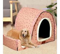 DG Catiee Extra Large Dog House Luxury Big Dog Kennel,XL Large Big Dog Kennel House Bed Cat Cave Pet Shelter for Big Medium Dog Indoor Outdoor (M(45 * 38 * 36cm),H)