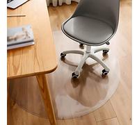 DG Catiee Round Office Chair Mat,Clear/Frosted PVC Chair Mats for Hardwood Floor Protector,Computer Rolling Chairs Non-Slip Floor Mat (70CM,Matte)