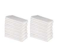 DG Collections Flour Sack Dish Towels, 100% Cotton,Vintage Multi-Purpose Kitchen Towels, Very Soft, Highly Absorbent, Lint Free, Pre-Washed Tea Towels Set of 24 (27X27 Inch) White