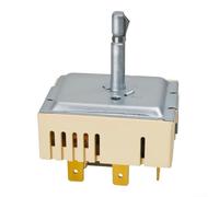 DG44-01006B Heating Element Switch for Samsung PER001-12 Cooktop - Precise Dual for zone Control Knob Silver 6x6x6cm
