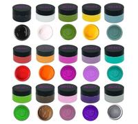 DGAGA 1.76 OZ*15 Colors Chalk Paste for Stencils, Screen Printing Paste for Craft, DIY Chalk Craft Paint Kit Art Supplies Painting on Home Decor Wood Furniture Chalkboard Fabric Screen Printing Ink