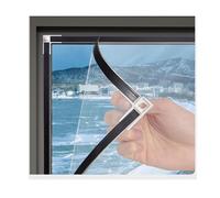 DGAMHF Magnetic Window Insulation Kit - Heavy Duty Window Insulation Film with Full Frame Magnetic Strip Window Coverings to Keep Cold Out Storm Warm in Winter and Cool in Summer(150x250cm)