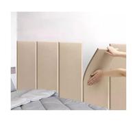 DGAMHF Self-Adhesive 3D Anti-Collision Wall Sticker, Bedside Protective Wall Cushion, 13mm Thick Soft Wall Panels For Living Room, Bedroom, Playroom(Champagne,3pcs)