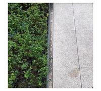 DGAMHF Stainless Steel Floor Drainage Trench, Outdoor Sidewalk Bath Floor Drainage Kit, Rectangular Drainage Trench For Indoor Outdoor Decor(100x10x3cm)