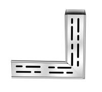 DGAMHF Stainless Steel Floor Drainage Trench, Outdoor Sidewalk Bath Floor Drainage Kit, Rectangular Drainage Trench For Indoor Outdoor Decor(25x15x8cm)