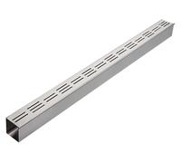 DGAMHF Stainless Steel Trench Drain Kit, U-shaped Gutter Sewer Drain Cover, Outdoor Kitchen Terrace Gutter, Rectangular Shower Drain For Courtyard Neighborhoods(100x7x3cm)