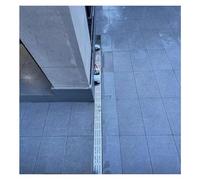 DGAMHF Stainless Steel Trench Drain Kit, U-shaped Gutter Sewer Drain Cover, Outdoor Kitchen Terrace Gutter, Rectangular Shower Drain For Courtyard Neighborhoods(100x5x3cm)